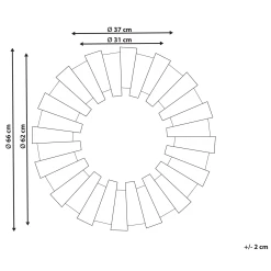Beliani Miroir Mural Soleil Bois Clair ø 66 Cm ECATEPEC -Magasin Joss & Main miroir mural soleil bois clair o 66 cm ecatepec 14074832 39089802 1140x1140