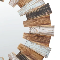 Beliani Miroir Mural Soleil Bois Clair ø 66 Cm ECATEPEC -Magasin Joss & Main miroir mural soleil bois clair o 66 cm ecatepec 14074832 39089806 1140x1140