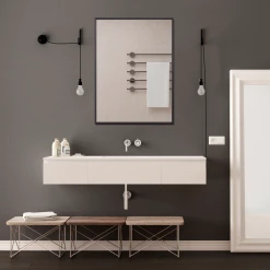Paco Home Miroir Mural À Suspendre Angles Pointus Salle De Bains Couloir Alu No... -Magasin Joss & Main miroir mural suspendre angles pointus salle de bains couloir alu noir 13706200 37800656 1140x1140