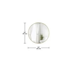 Umbra Miroir Rond Avec Finition Métallique Hubba 61 Cm. -Magasin Joss & Main miroir rond avec finition metallique hubba 61 cm 13847598 38398782 1140x1140