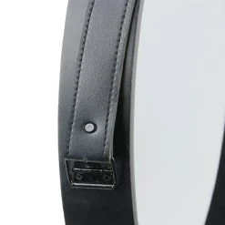 Paris Prix Miroir Rond Design Barbier 50cm Noir -Magasin Joss & Main miroir rond style barbier anse simili cuir 50 cm 9736280 25203864 864 1140x1140