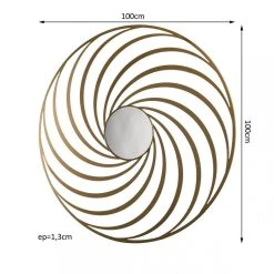 MACABANE Miroir Rond THEODORE Métal Doré Déco -Magasin Joss & Main miroir rond theodore metal dore deco design 703213 6 1140x1140