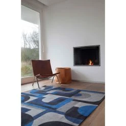 Louis De Poortere MODULE DESIGN - TAPIS GÉOMÉTRIQUE NUANCE -Magasin Joss & Main module design tapis gomtrique nuance 13675302 37696708 1140x1140