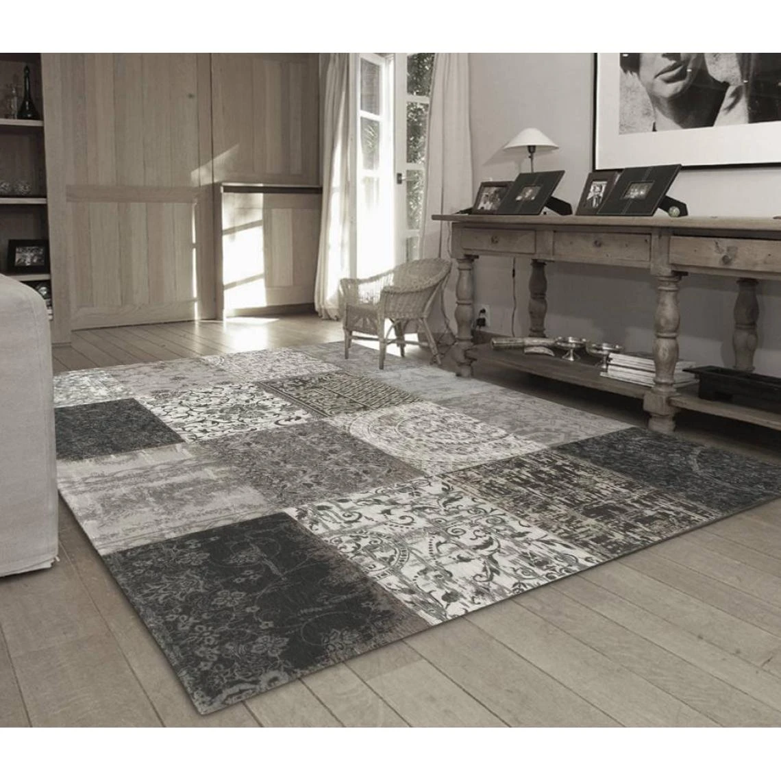 Louis De Poortere MULTI DESIGN - TAPIS PATCHWORK VINTAGE 7 Louis De Poortere MULTI DESIGN - TAPIS PATCHWORK VINTAGE – Image 5
