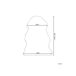 Beliani Peau De Mouton Grise / Blanche / Noire ULURU - Marron Clair -Magasin Joss & Main peau de mouton grise blanche noire uluru marron clair 10322484 26675160 1140x1140