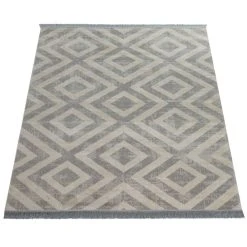 Paco Home Tapis Scandinave Gris Balcon Terrasse Extérieur Motif Losanges Résis... 7 Paco Home Tapis Scandinave Gris Balcon Terrasse Extérieur Motif Losanges Résis... -Magasin Joss & Main poc 821 grey white 1 1