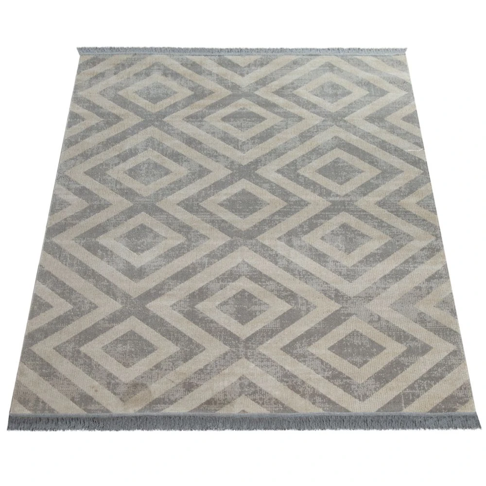 Paco Home Tapis Scandinave Gris Balcon Terrasse Extérieur Motif Losanges Résis... 5 Paco Home Tapis Scandinave Gris Balcon Terrasse Extérieur Motif Losanges Résis... – Image 3