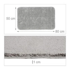 Relaxdays Tapis De Bain Moelleux Antidérapant Et Lavable 50 X 80 Cm G... -Magasin Joss & Main relaxdays tapis de bain moelleux antiderapant et lavable 50 x 80 cm gris 13582086 37249118 1140x1140
