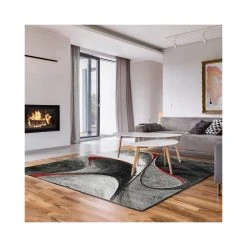 Thedecofactory RUBY DESIGN - Tapis à Motifs Vagues Abstraites Rouge 120x170 -Magasin Joss & Main ruby design tapis 800 120660 120x170 rouge 5