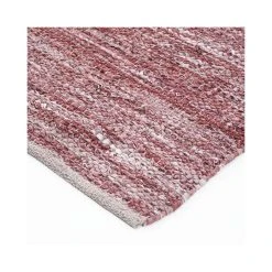 Mon Beau Tapis SKIN - Tapis En Cuir Tressé Rose Poudré 160x230 -Magasin Joss & Main skin 800 tapis 190153 190x290 rose poudre 2