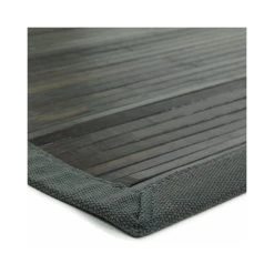 Mon Beau Tapis SOLO BAMBOO - Tapis En Bambou Larges Lattes Et Ganse Gris 160x230 -Magasin Joss & Main solo bamboo tapis 128255 120x170 gris 2 1