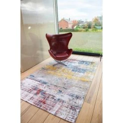 Louis De Poortere STREAKS DESIGN - TAPIS ABSTRAIT ATLANTIQUE -Magasin Joss & Main streaks design tapis abstrait atlantique 13678820 37714368 1140x1140