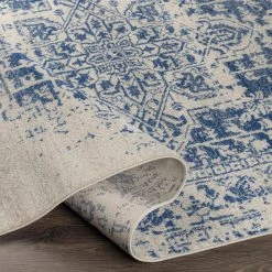 Surya AGATHE - Tapis Vintage, Bleu Foncé, Gris Clair Et Beige - 160x220cm -Magasin Joss & Main surya agathe 160x220cm 12016806 31822290 1140x1140