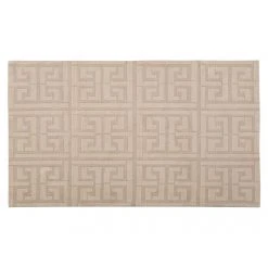 Alternative view of Vente-unique Tapis Tissé Jacquard Effet Fait Main AKIL - 200 X 290 Cm - Beige