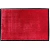 Pegane Tapis Anti-poussière En Microfibre Coloris Rouge - Largeur 60 X Lon...