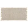 Beliani Tapis Beige à Motif Géométrique 80 X 150 Cm POZANTI