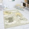 Paco Home Tapis Chambre Enfant Tapis De Jeux Tapis Bébé Étoile Nuage Lune Bei...