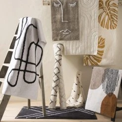 GUY LEVASSEUR Tapis De Bain Figuratif En Coton 60x120cm Neo -Magasin Joss & Main tapis de bain figuratif en coton 60x120cm neo 13810608 38246900 1140x1140