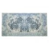 Vente-unique Tapis De Couloir Effet Usé BRUGES - 80 X 200 Cm - Bleu