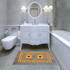 ALTER Tapis De Salle De Bain, 100% Made In Italy, Tapis Antitache Avec Impre...