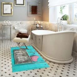 ALTER Tapis De Salle De Bain, 100% Made In Italy, Tapis Antitache Avec Impre... -Magasin Joss & Main tapis de salle de bain 100 made in italy tapis antitache avec impression numerique tapis antiderapant et lavable modele alana cm 90x52 11161728 29208552 1140x1140