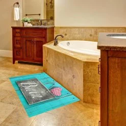 ALTER Tapis De Salle De Bain, 100% Made In Italy, Tapis Antitache Avec Impre... -Magasin Joss & Main tapis de salle de bain 100 made in italy tapis antitache avec impression numerique tapis antiderapant et lavable modele alana cm 90x52 11161728 29208554 1140x1140