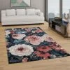 Paco Home Tapis De Salon Poils Ras Boho Floral Moderne Gris Rose Rouge -Magasin Joss & Main tapis de salon poils ras boho floral moderne gris rose rouge 7788709 19689521 1200x1200