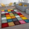 Paco Home Tapis De Salon À Poils Ras Design Carreaux Coloré Carré Multicolore... -Magasin Joss & Main tapis de salon poils ras design carreaux colore carre multicolore colore 7794505 19706715 1200x1200