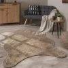 Paco Home Tapis De Salon Tapis Poils Ras Doux Moderne Monochrome Fausse Fourrure...