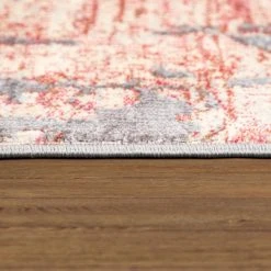 Paco Home Tapis De Salon Vintage Motif Abstrait Aspect 3D Poils Ras Rouge Gris -Magasin Joss & Main tapis de salon vintage motif abstrait aspect 3d poils ras rouge gris 13839844 38367144 1140x1140