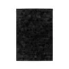 Paris Prix Tapis Déco Fait Main En Cuir Ravi Noir 160 X 230 Cm