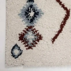 Pp No Name Tapis Déco Imprimé Berbère 200x290cm Ivoire & Bleu -Magasin Joss & Main tapis deco imprime berbere 200x290cm ivoire et bleu 13394996 36644450 1140x1140