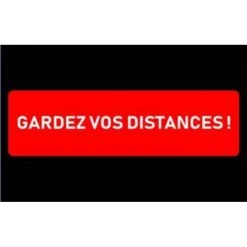 WATTELEZ Tapis Dentrée Distanciation Sociale Dos Latex Poils Polyamide écritu...