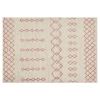Beliani Tapis En Coton 140 X 200 Cm Beige Et Rose BUXAR