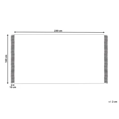 Beliani Tapis En Coton Beige Et Noir 160 X 230 Cm BOZKIR -Magasin Joss & Main tapis en coton beige et noir 160 x 230 cm bozkir 13806136 38213232 1140x1140