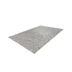 Paris Prix Tapis En Cuir Fait Main ""Finish"" Gris & Argent - 200 X 290 Cm -Magasin Joss & Main tapis en cuir fait main finish gris argent 3