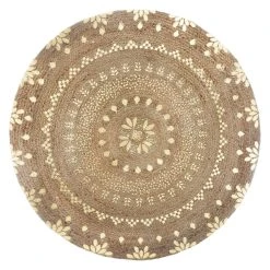 3S. X Home Tapis En Jute Gold AMINIA D115