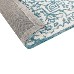 Beliani Tapis En Laine 80 X 150 Cm Blanc Et Bleu AHMETLI -Magasin Joss & Main tapis en laine 80 x 150 cm blanc et bleu ahmetli 13792308 38130788 1140x1140
