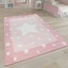 Paco Home Tapis Enfant Chambre Enfant 3D Adorable Bordure Étoiles Design En Pas...