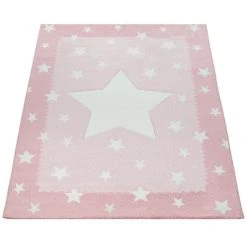 Paco Home Tapis Enfant Chambre Enfant 3D Adorable Bordure Étoiles Design En Pas... -Magasin Joss & Main tapis enfant chambre enfant 3d adorable bordure toiles design en pastel rose 7793293 19703151 1200x1200