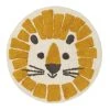 GUY LEVASSEUR Tapis Enfant Rond En Coton Orange 70x70cm Kids