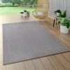 Paco Home Tapis Exterieur Aspect Sisal Terrasse Balcon Tapis Cuisine Uni Gris