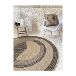 Avril Paris Tapis Extérieur Rond - 160cm - Naturel - 100% Polypropylène Résista... -Magasin Joss & Main tapis exterieur rond 160cm naturel 100 polypropylene resistant aux uv 1400 grm2 cora 14119312 39346340 1140x1140
