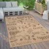 Paco Home Tapis Exterieur Terrasse Balcon Tapis Cuisine Mélangé Écriture Caf?...
