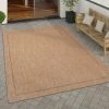 Paco Home Tapis Exterieur Terrasse Balcon Tapis Cuisine Uni Avec Bordure Moderne...