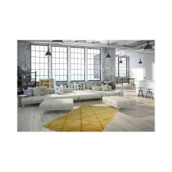 Paris Prix Tapis Géométrique à Poils Courts ""Luxury II"" Jaune - 120 X 170 Cm -Magasin Joss & Main tapis geometrique a poils courts luxury ii jaune 5