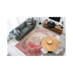 Paris Prix Tapis Imprimé Rétro Antique ""Vintage"" Rouge - 200 X 290 Cm -Magasin Joss & Main tapis imprime retro antique vintage rouge 1