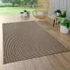 Paco Home Tapis Intérieur & Extérieur Balcon Cuisine Aspect Sisal Monochrome B...