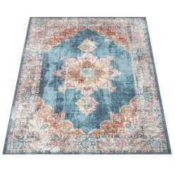 Paco Home Tapis Intérieur & Extérieur, Poils Ras Pour Balcon Terrasse, Style O... -Magasin Joss & Main tapis interieur et exterieur poils ras pour balcon terrasse style oriental bleu 7560408 19080548 1200x1200