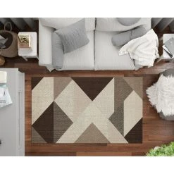 Mani Textile Tapis MIRAN Marron -Magasin Joss & Main tapis miran marron 13852904 38414506 1140x1140